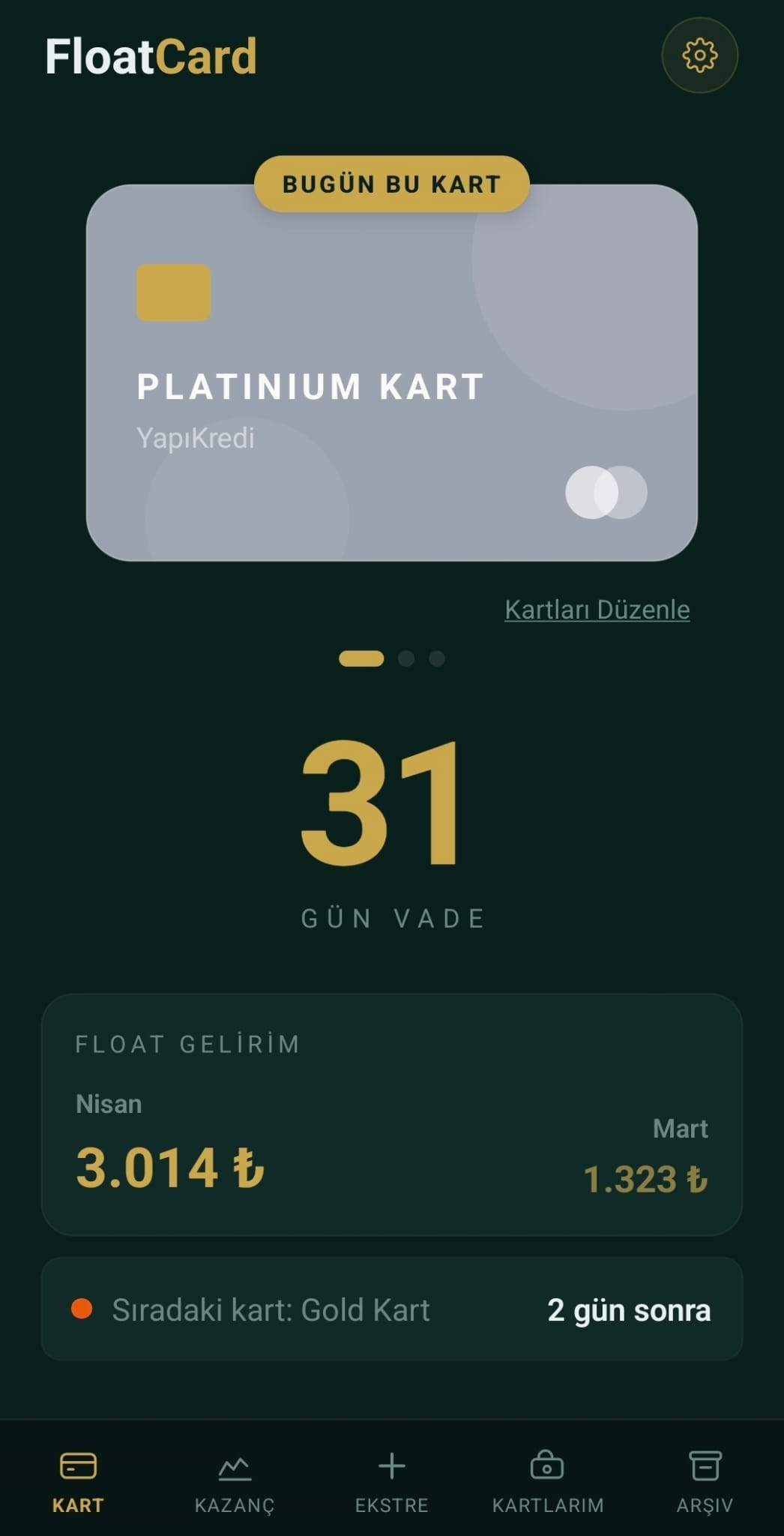 FloatCard Dashboard